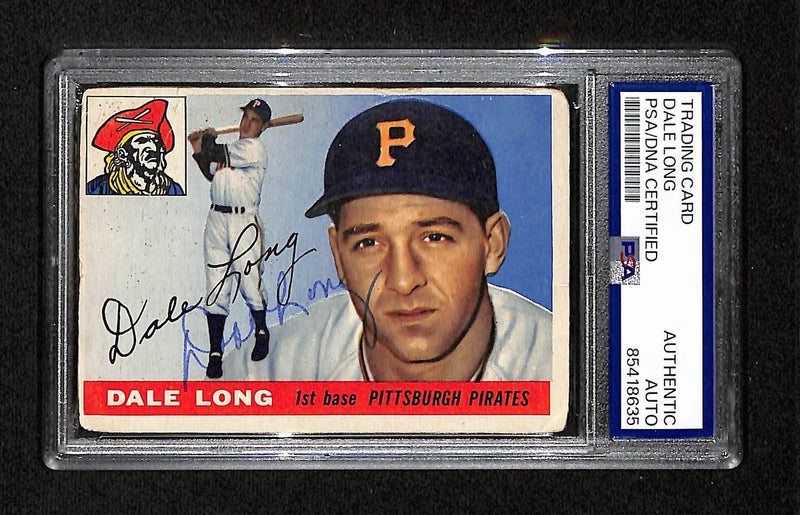 Dale Long Signed/Auto 1955 Topps Card #127 Pittsburgh Pirates PSA/DNA 195400