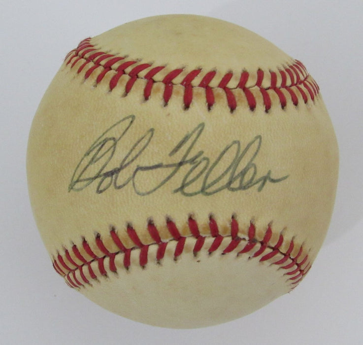 Bob Feller HOF Signed/Autographed OL Baseball Cleveland Indians JSA 196541
