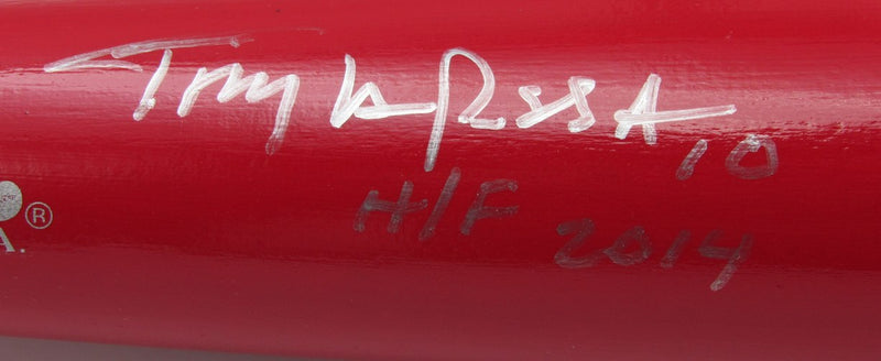 Tony La Russa Signed/Inscr CBC Baseball Bat 2014 Induction Cardinals JSA 196247