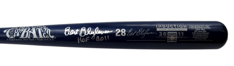 Bert Blyleven Signed/Auto CBC Baseball Bat 2011 Induction Twins JSA 196268