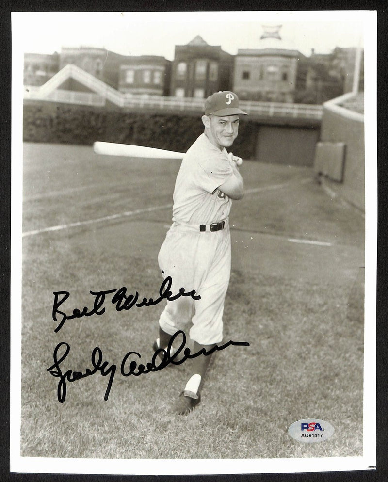 Sparky Anderson HOF Signed/Inscr 8x10 Photo Philadelphia Phillies PSA/DNA 195457