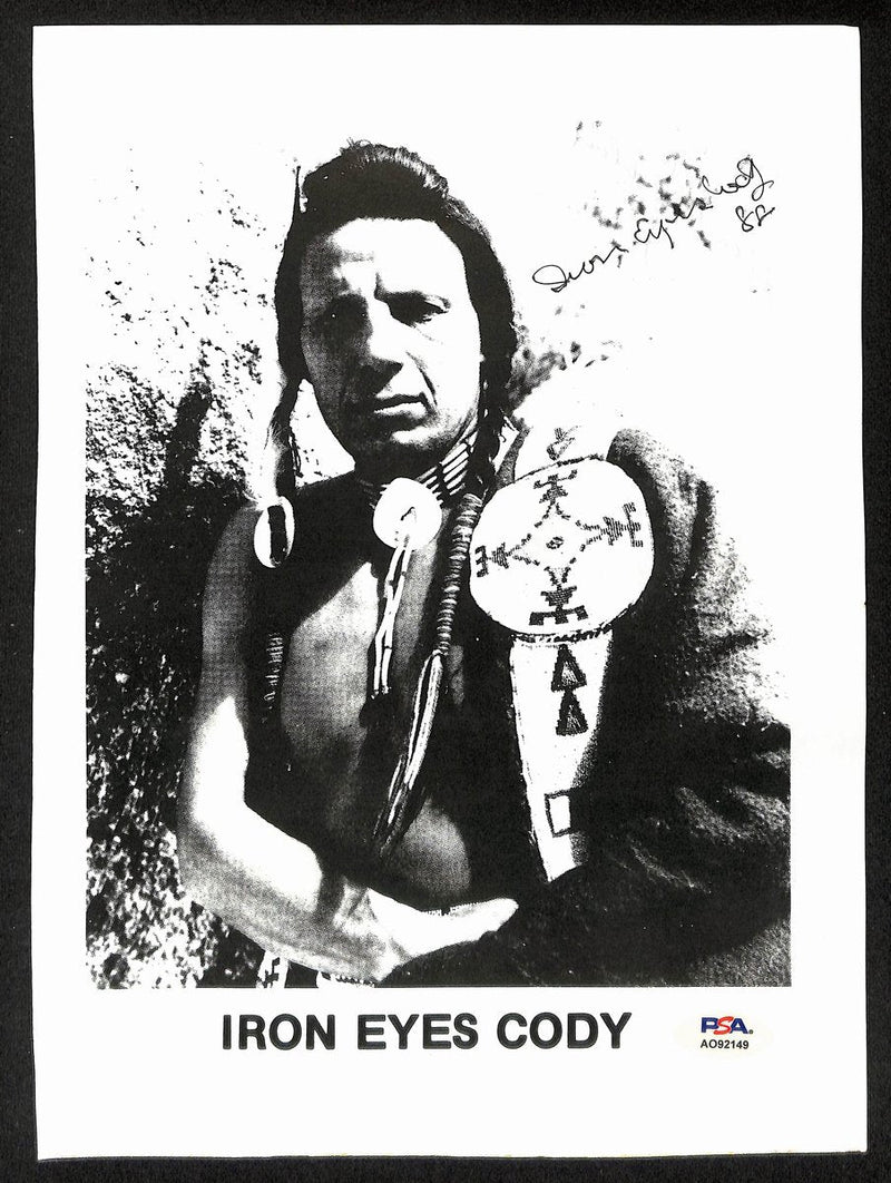 Iron Eyes Cody/Mark Goddard Signed/Autographed 8x10 Photo Actors PSA/DNA 196029