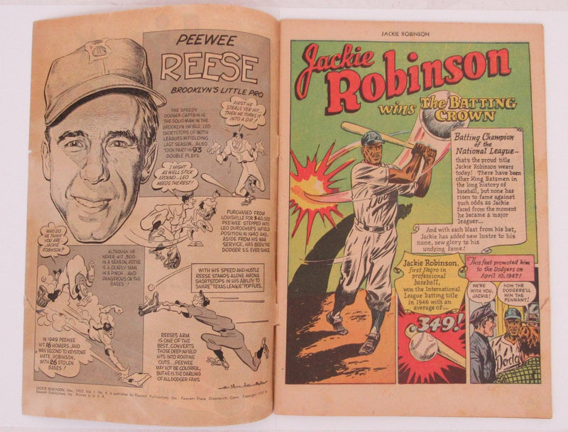 Jackie Robinson 1950 Fawcett Comic Book No. 4 195682