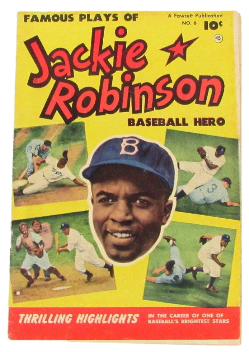 Famous Plays of Jackie Robinson 1950 Fawcett Comic Book No. 6 195683