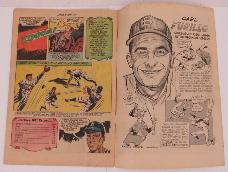 Famous Plays of Jackie Robinson 1950 Fawcett Comic Book No. 6 195683