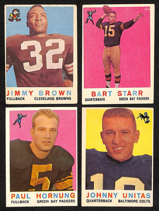 1959 Topps Football Card Complete Set (1-176) Brown Unitas Starr Hornung 196407