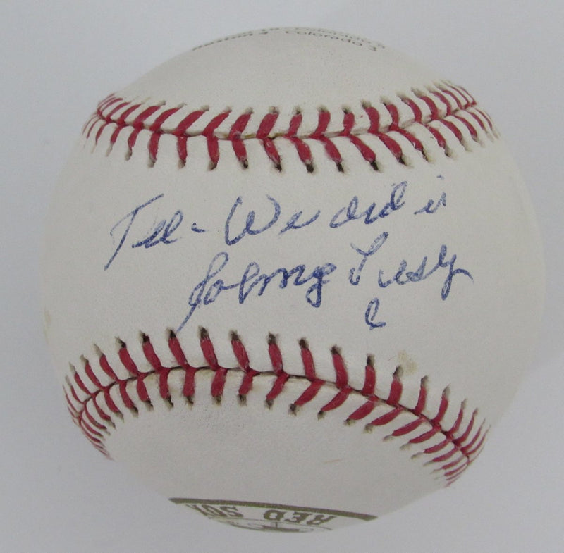 Johnny Pesky Signed/Inscribed 2007 WS Baseball Boston Red Sox PSA/DNA 195770