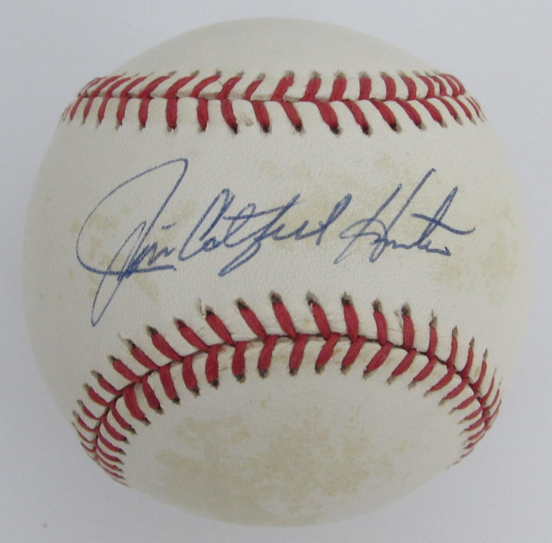 Jim Catfish Hunter Signed/Autographed OAL Baseball Oakland A's PSA/DNA 195789
