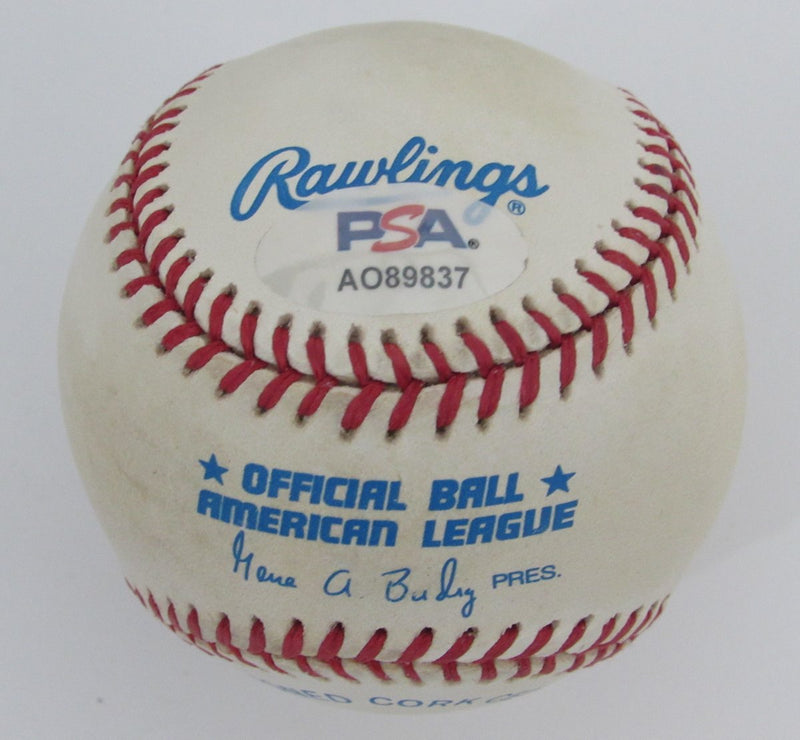 Bernie Williams Signed/Auto OAL Baseball New York Yankees PSA/DNA 195799