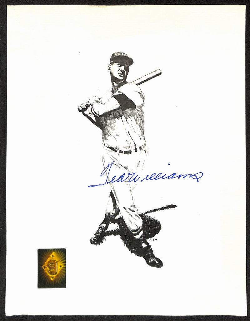 Ted Williams HOF Signed/Autographed 8x10 Lithograph Red Sox PSA/DNA 196681