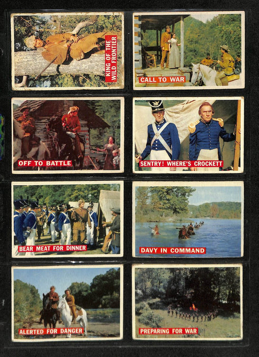 1956 Topps Davy Crockett Card Complete Orange Back Set (1-80) TV Show 195880