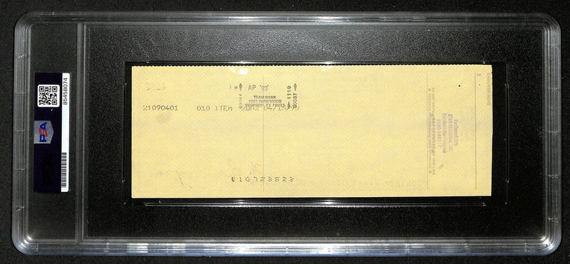 Ben Hogan PGA Champ Signed/Autographed 1993 Bank Check PSA/DNA 194543