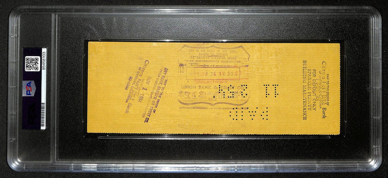 Desi Arnaz "I Love Lucy" Signed/Autographed 1954 Bank Check PSA/DNA 194545
