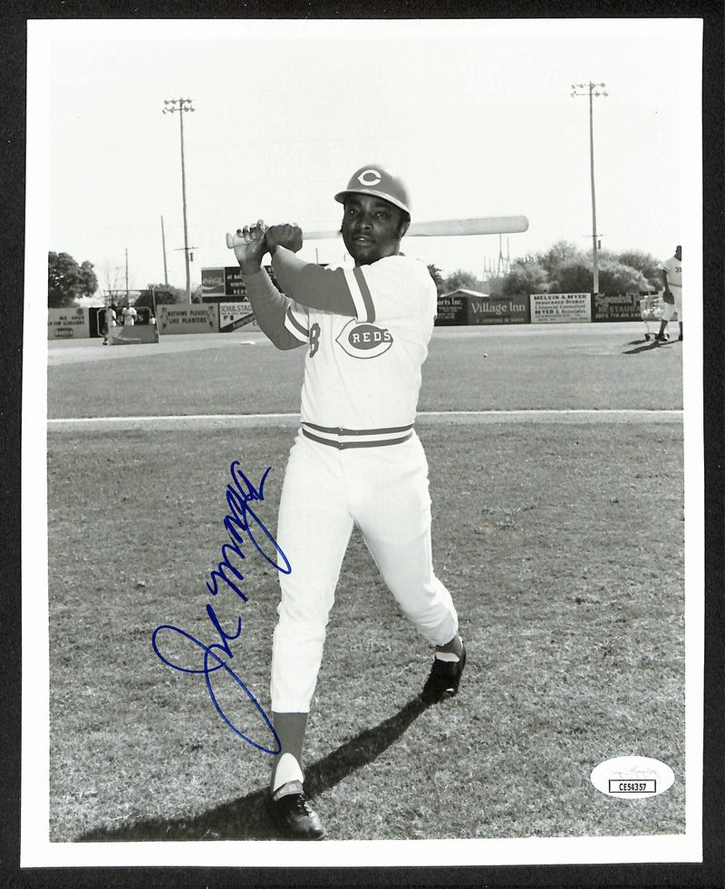 Joe Morgan HOF Signed/Autographed 8x10 B/W Photo Cincinnati Reds JSA 196183