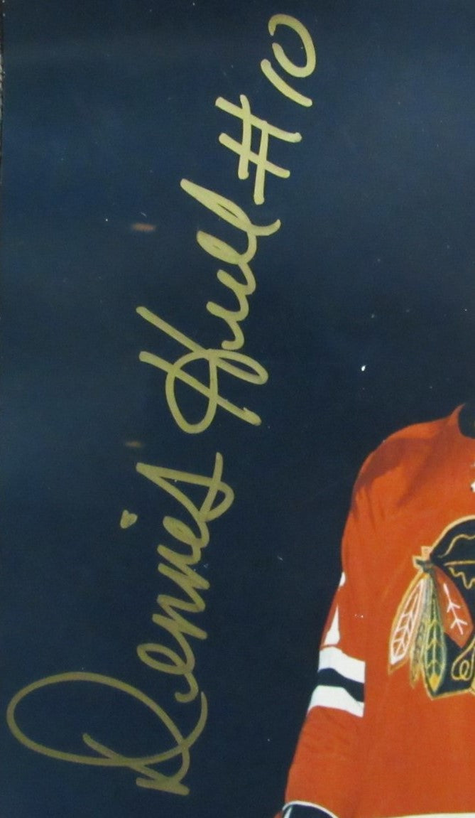 Dennis & Bobby Hull Dual-Signed/Auto 11x14 Photo Chicago Blackhawks JSA 196774