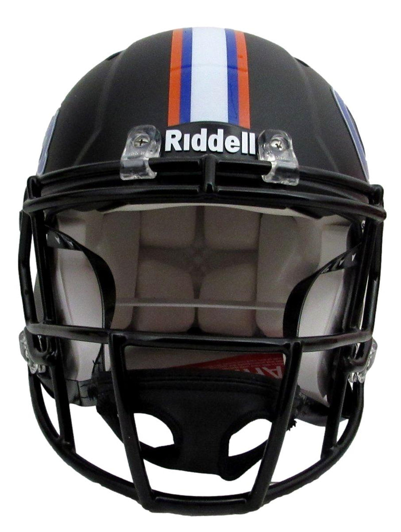 D. J. Lagway Signed/Inscr Black Matte Full Size Auth Helmet Florida JSA 197047