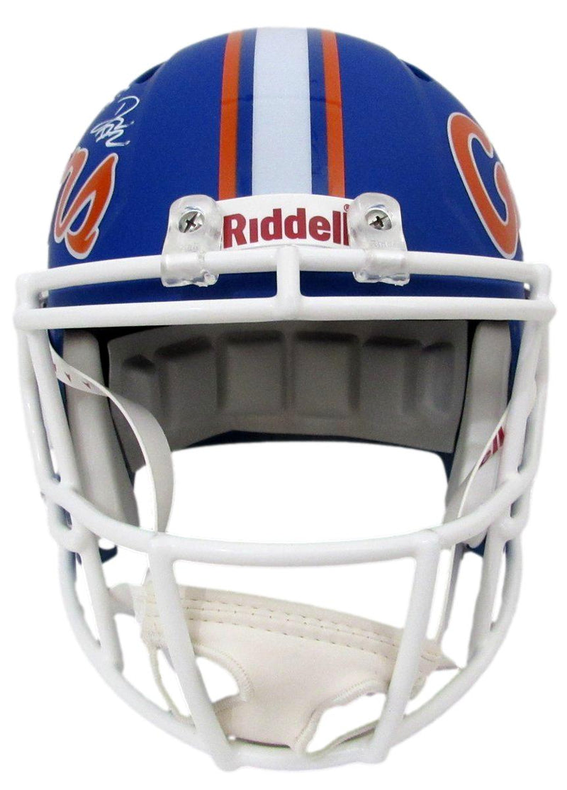 D. J. Lagway Signed/Inscr Blue Matte Full Size Replica Helmet Florida JSA 197048