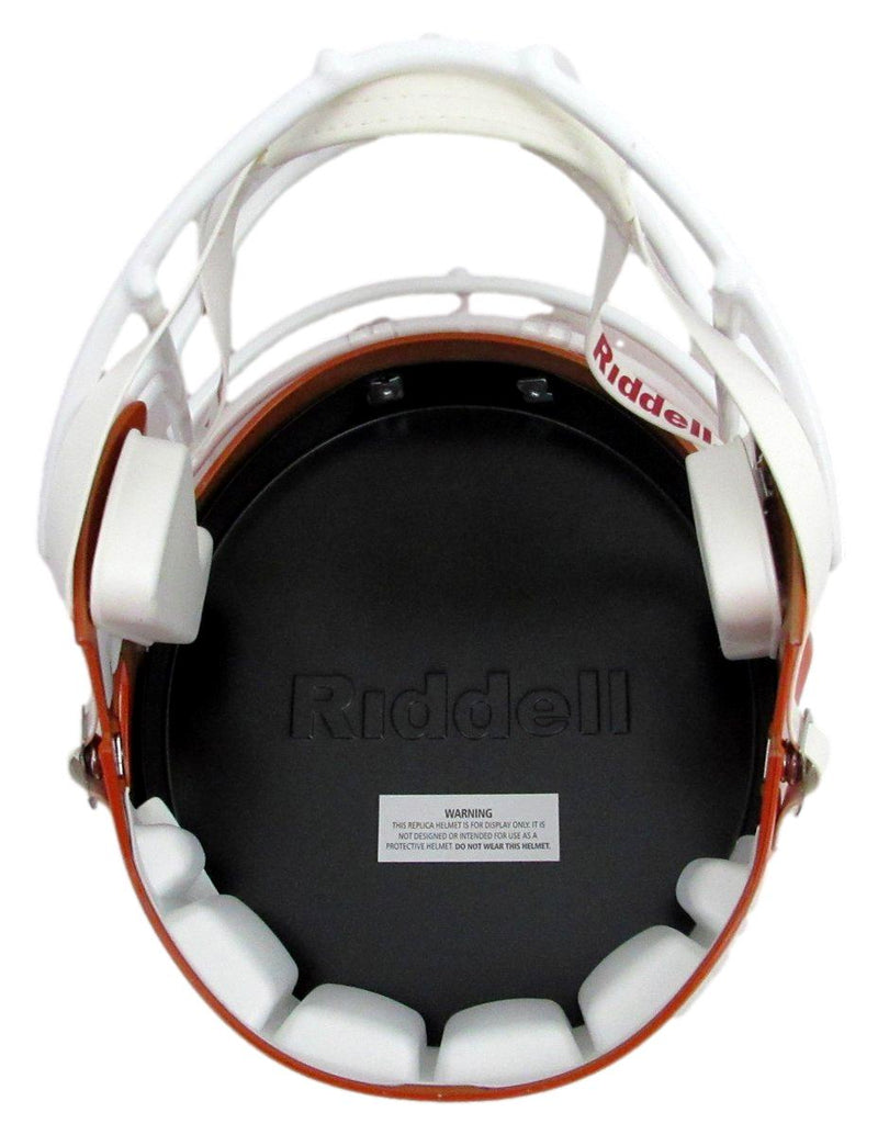 D. J. Lagway Signed/Inscr Orange Full Size Replica Helmet Florida JSA 197049