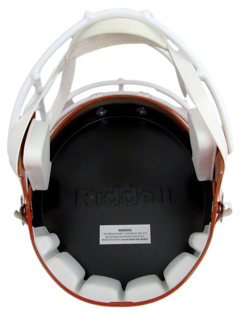 D. J. Lagway Signed/Inscr Orange Full Size Replica Helmet Florida JSA 197051