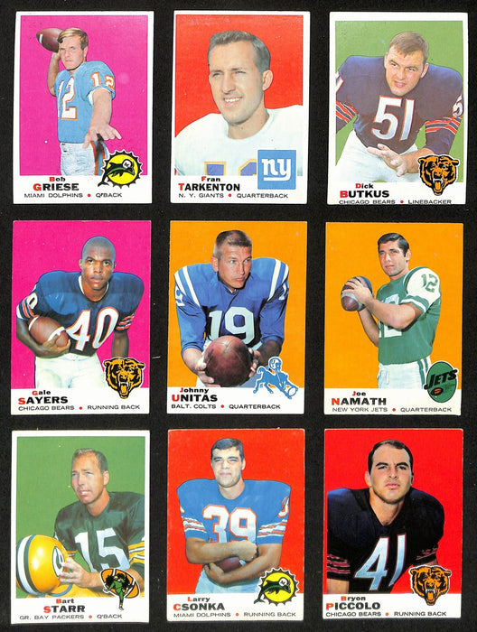 1969 Topps Football Card Complete Set (1-263) Csonka RC Namath Unitas 195951