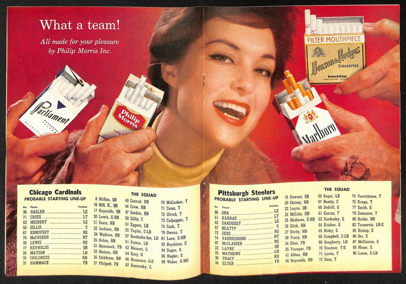1958 Chicago Cardinals vs. Pittsburgh Steelers NFL Football Game Program 196095
