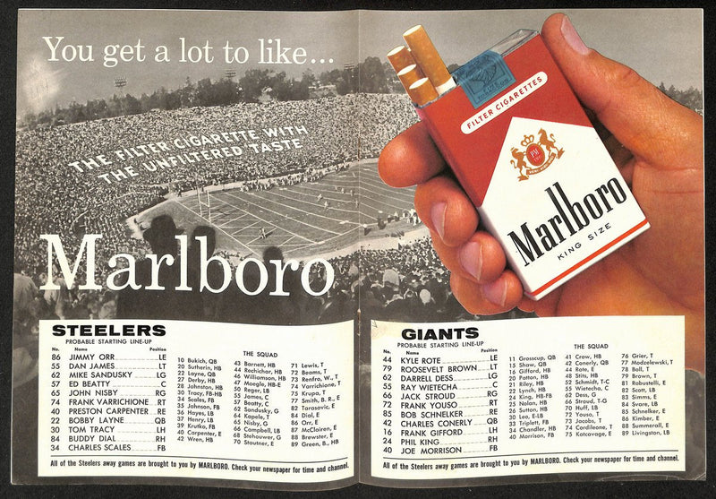 1960 Pittsburgh Steelers vs. New York Giants NFL Football Game Program 196098