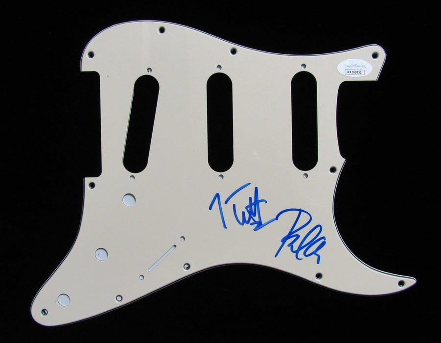 Def Leppard Joe Elliott/Phil Collen Signed/Autographed Guitar Pick Guard JSA 577