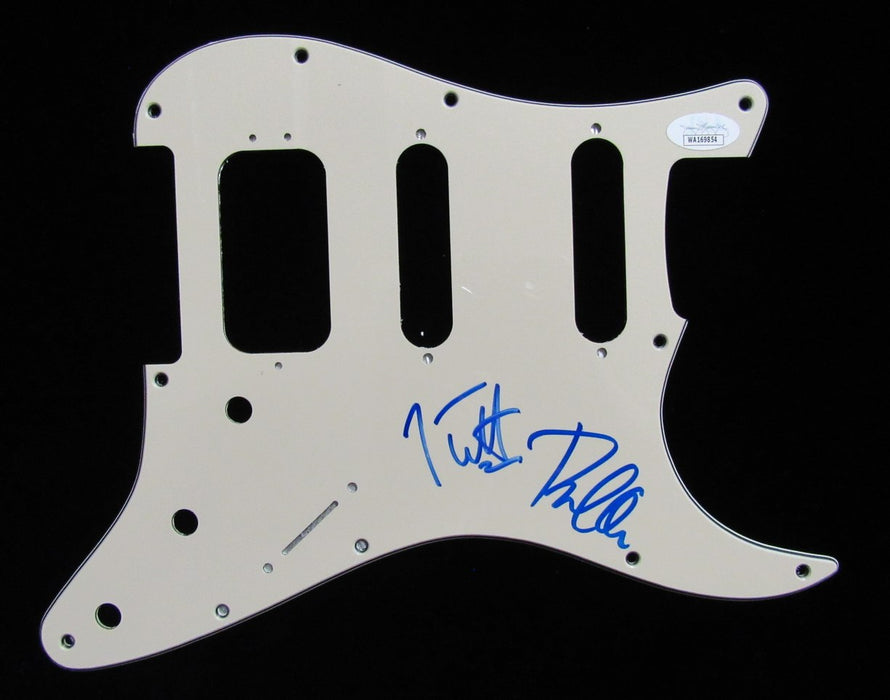 Def Leppard Joe Elliott/Phil Collen Signed/Autographed Guitar Pick Guard JSA 579