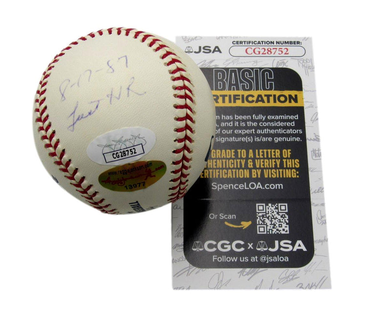 Reggie Jackson HOF Signed/Inscribed OML Baseball New York Yankees JSA 197370
