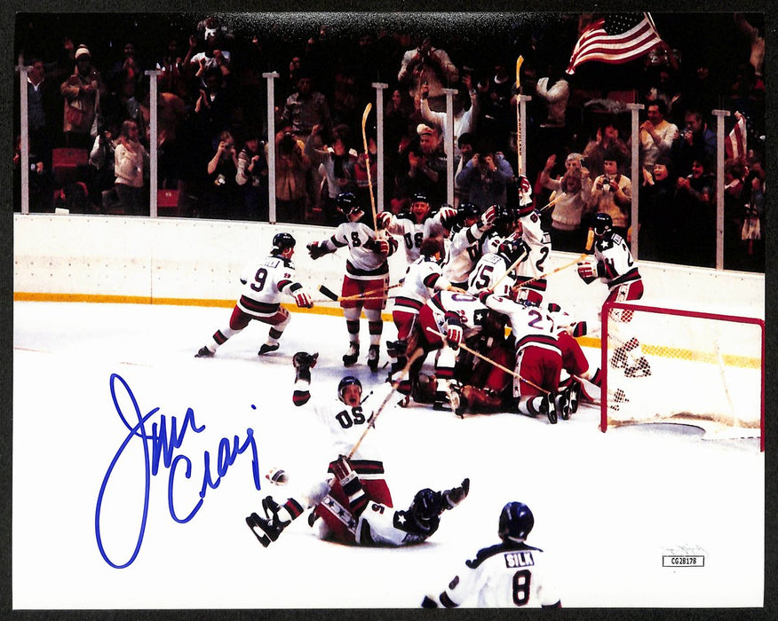 Jim Craig Signed/Auto 8x10 Photo 1980 USA Hockey Miracle on Ice JSA 197076
