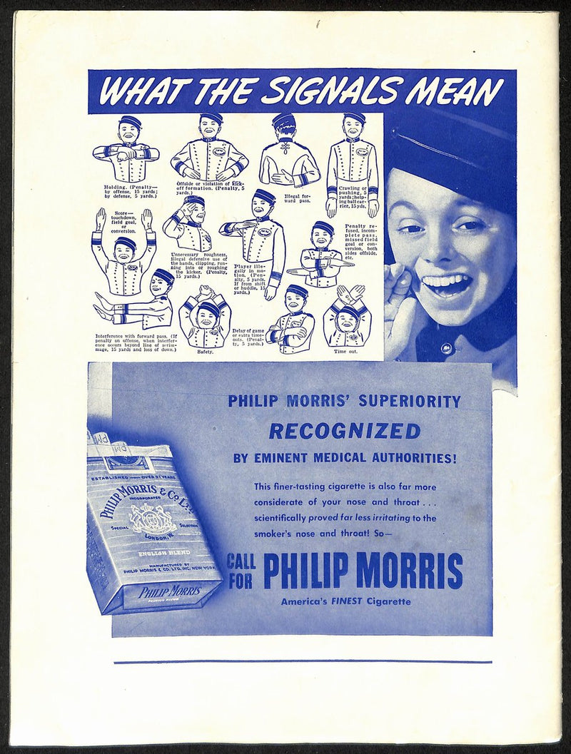 1943 Michigan vs Notre Dame Rare Vintage College Football Game Program 194579