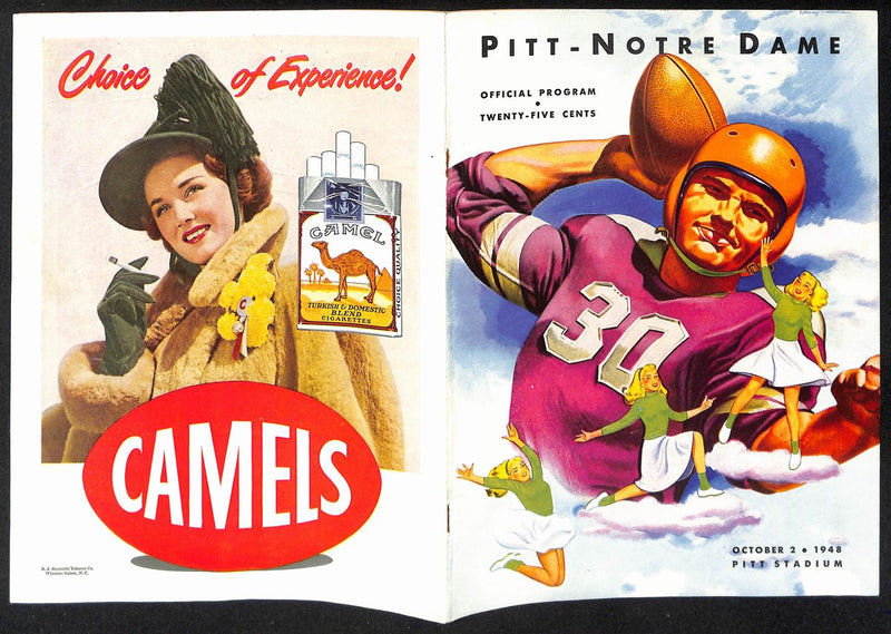 1948 Pitt vs Notre Dame  Vintage College Football Program 196444