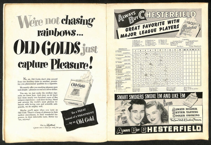 1947 World Series Program Brooklyn Dodgers vs. New York Yankees 197194