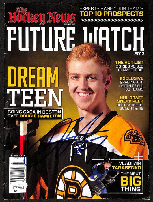 Dougie Hamilton Boston Bruins Signed 2013 Hockey News Draft Preview JSA 197178