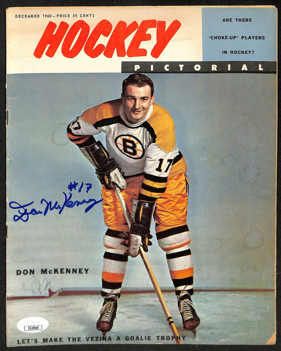 Don McKenney Boston Bruins Signed 1960 Hockey Pictorial JSA 197183