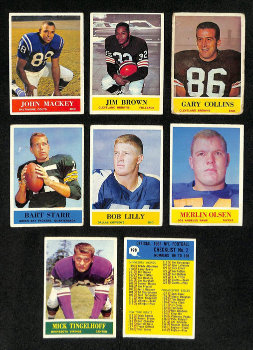 1964 Philadelphia Football Card Complete Set (1-198) Brown Starr Olsen RC 197420