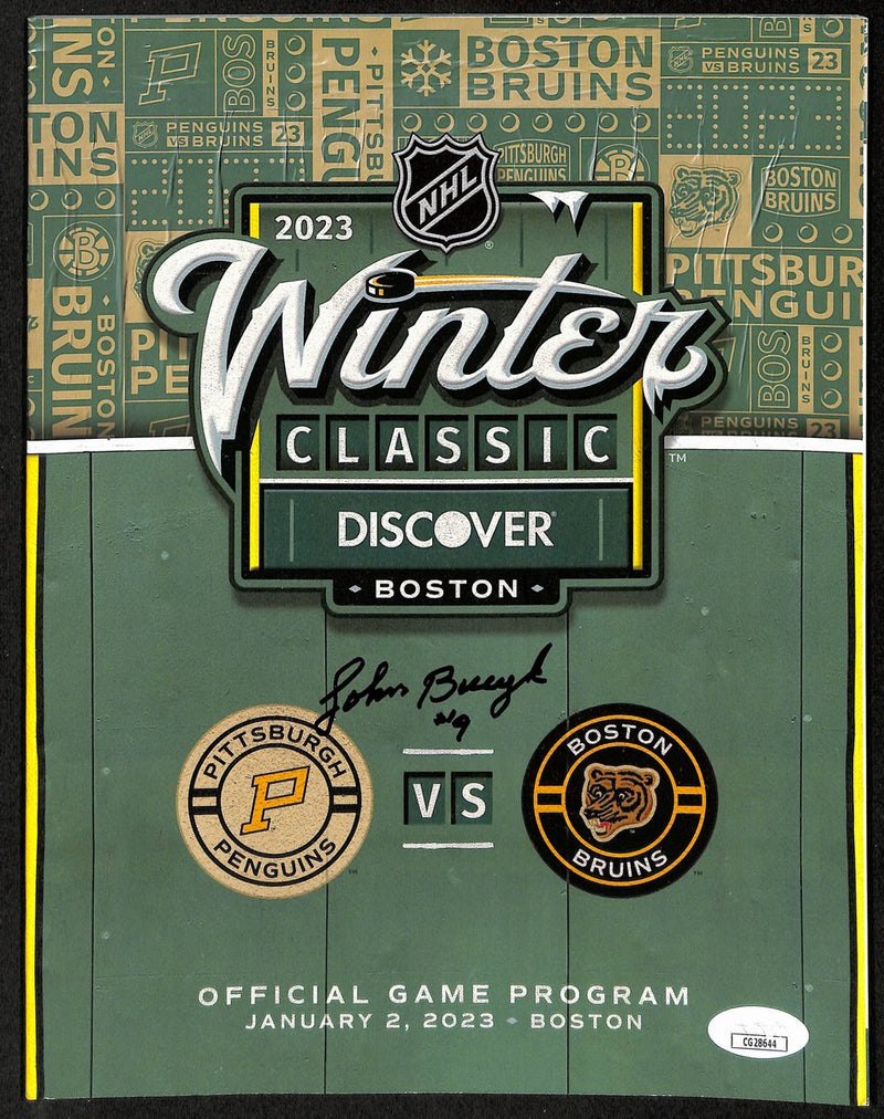 Johnny Bucyk Boston Bruins Signed 2023 Winter Classic Program JSA 197235