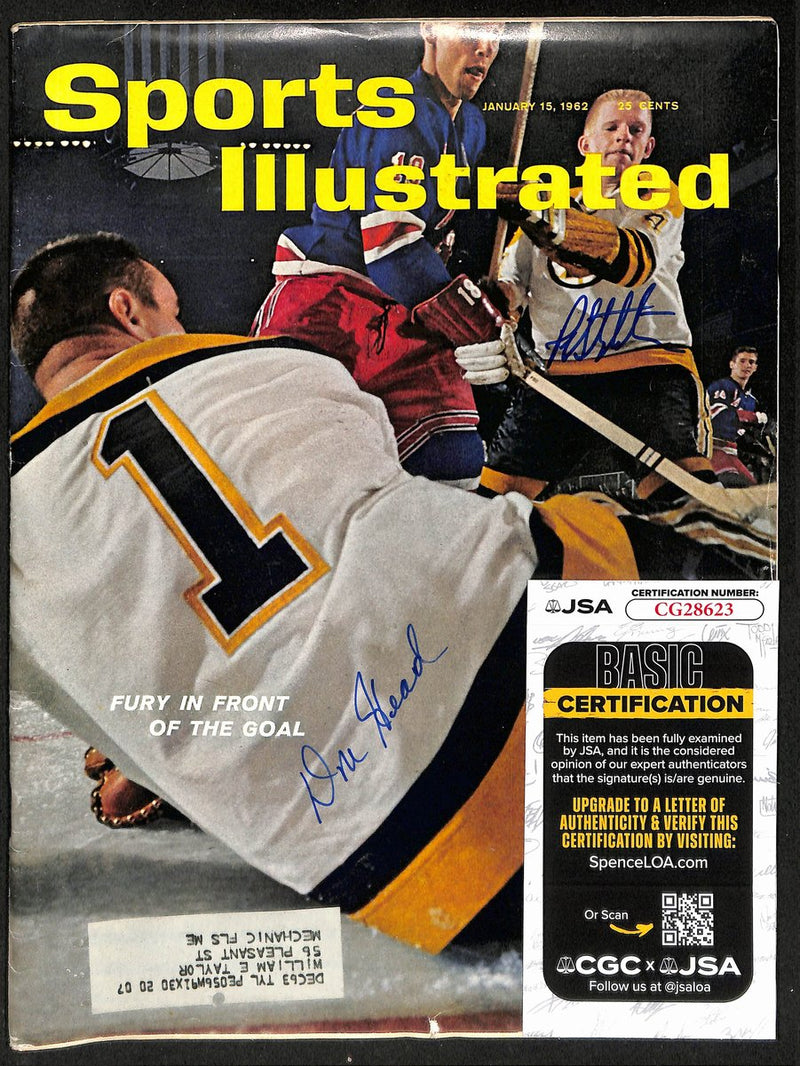 Don Head/Pat Stapleton Boston Bruins  Signed 1962 Sports Illustrated JSA 197255
