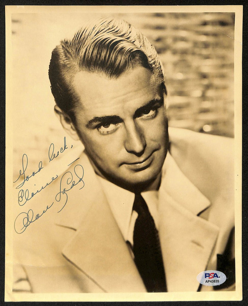 Alan Ladd Actor Signed/Inscribed Vintage 8x10 B/W Photo PSA/DNA 196893
