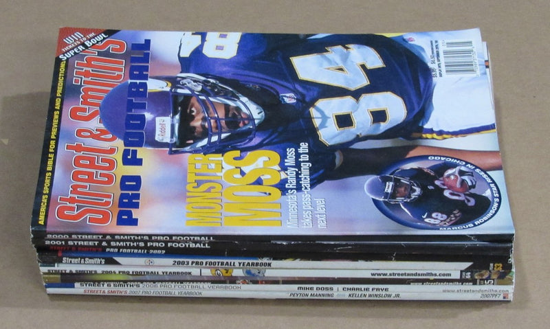 2000-2009  Street & Smith Pro Football Yearbook Lot of 10