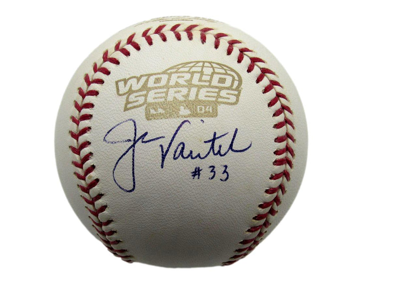 Jason Varitek Signed/Auto 2004 WS Baseball Boston Red Sox PSA/DNA 197479