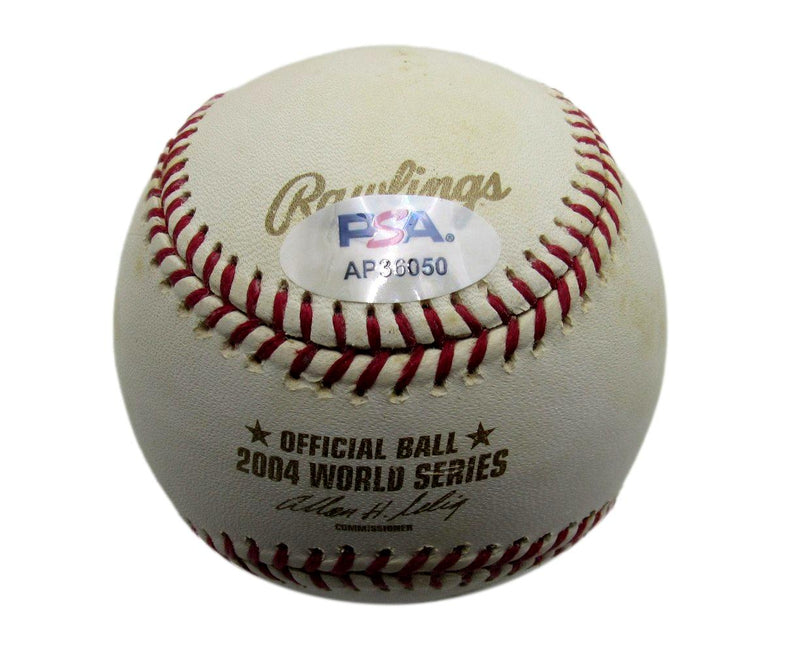 Jason Varitek Signed/Auto 2004 WS Baseball Boston Red Sox PSA/DNA 197479