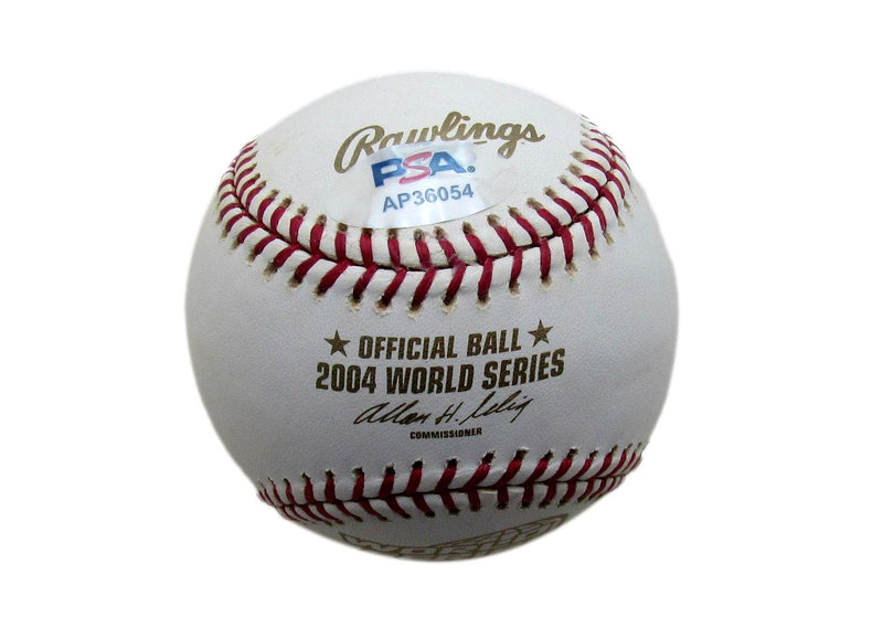 Pedro Martinez HOF Signed/Auto 2004 WS Baseball Boston Red Sox PSA/DNA 197485