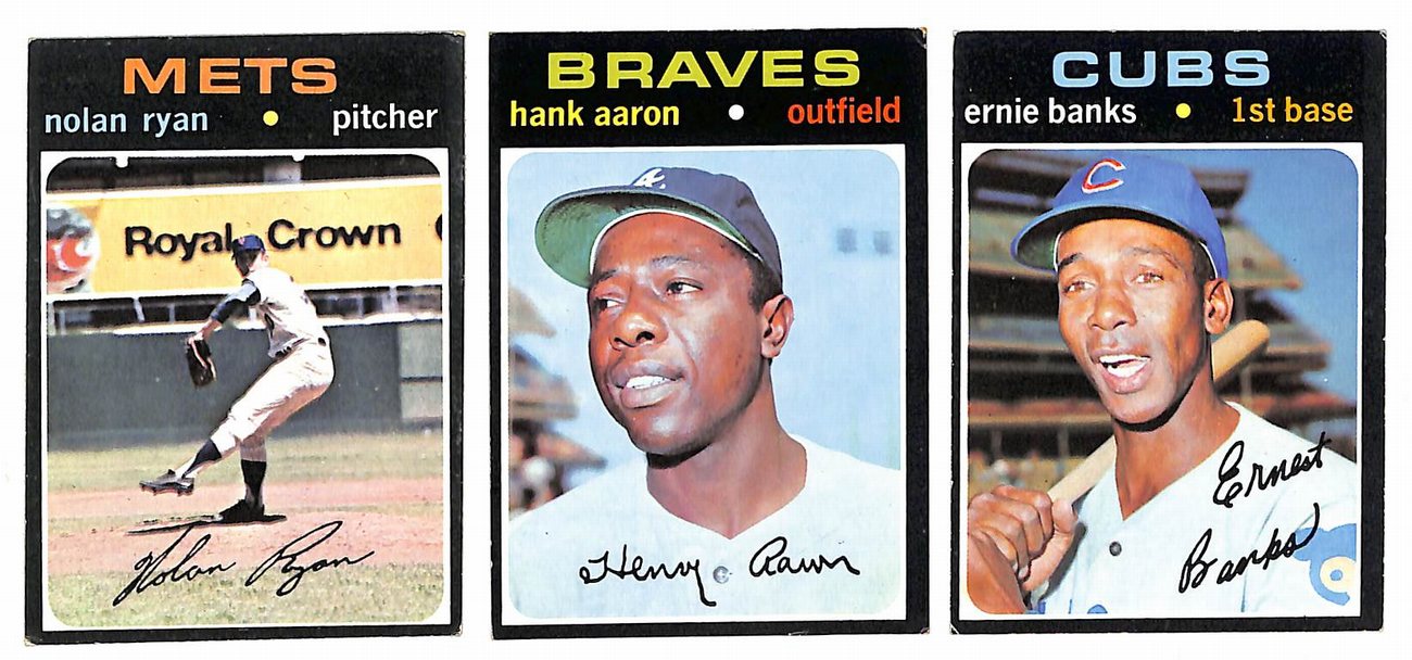 1971 Topps Baseball Card Complete Set (1-752) Clemente Aaron Ryan Bench 197449