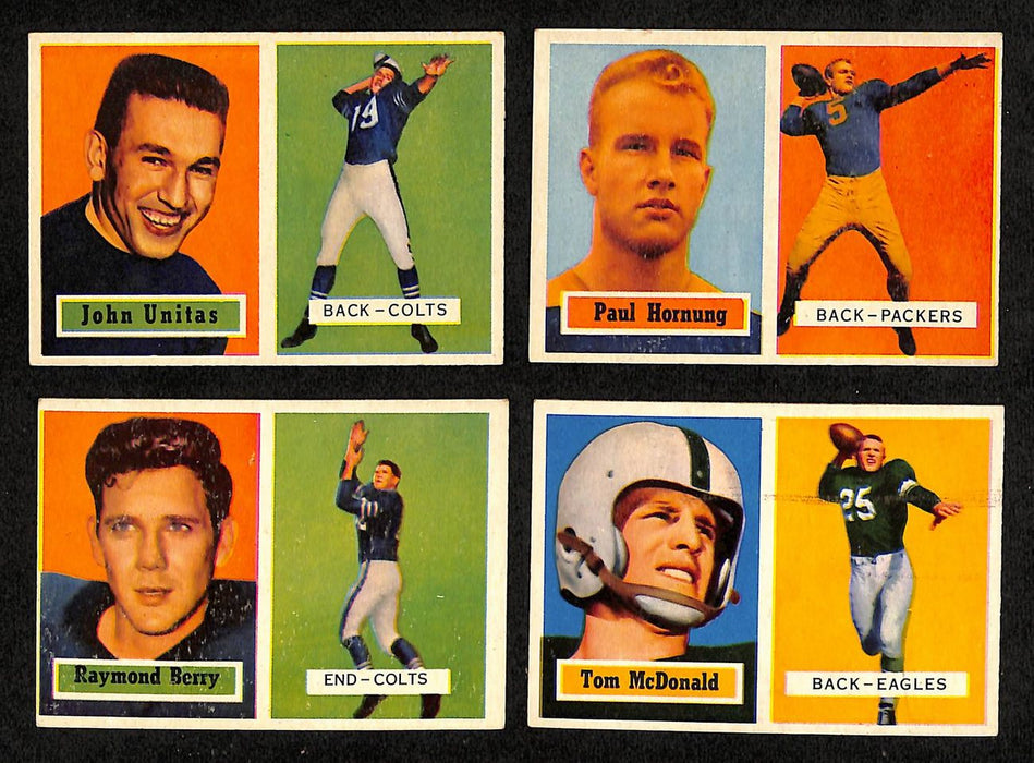 1957 Topps Football Card Complete Set (1-154) Starr Unitas Hornung Moore 197446