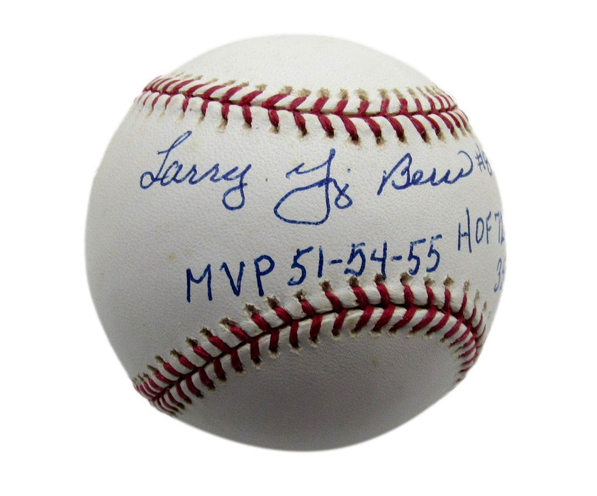 Yogi Berra HOF Signed/Inscr OML Baseball New York Yankees PSA/DNA 198107