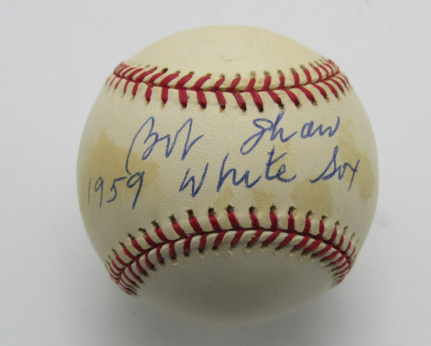 Bob Shaw Signed/Inscribed OAL Baseball Chicago White Sox 196313