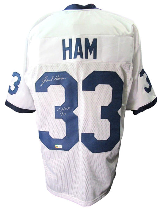Jack Ham Signed/Autographed White Custom Football Jersey Penn State TSE 198314