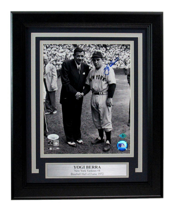 Yogi Berra HOF Signed/Autographed 8x10 Photo New York Yankees Framed JSA 197321