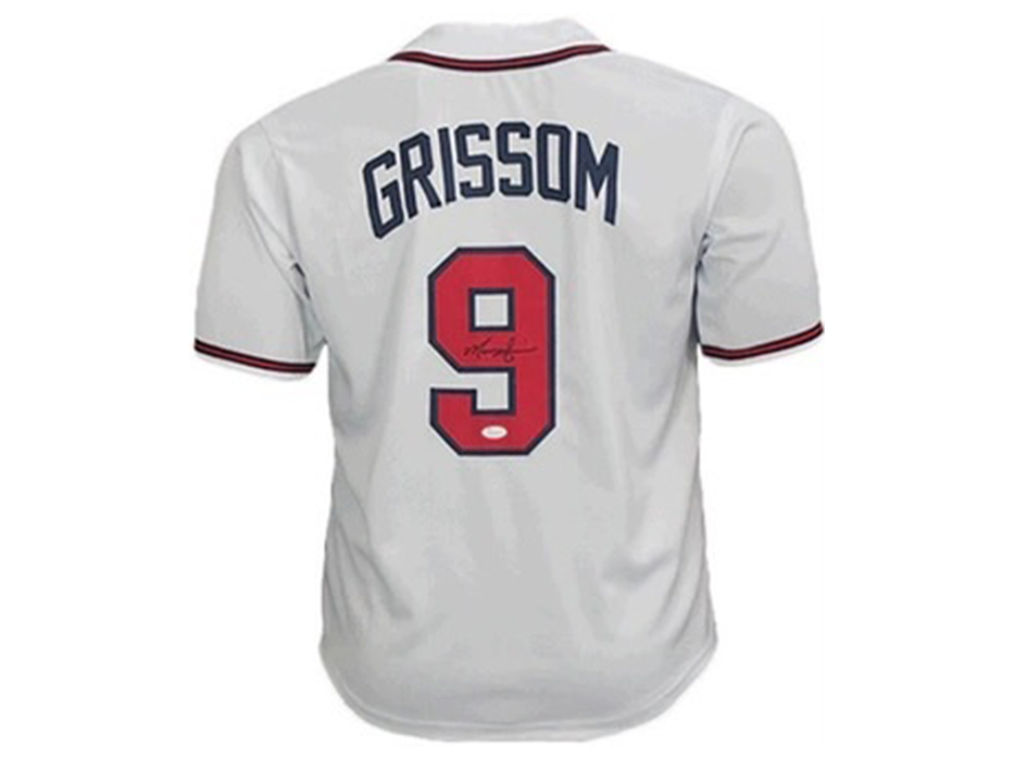 Marquis Grissom Autographed Throwback Style White Baseball Jersey (JSA)